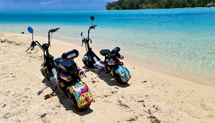 Location scooter électrique au Lagoon Dream à Moorea